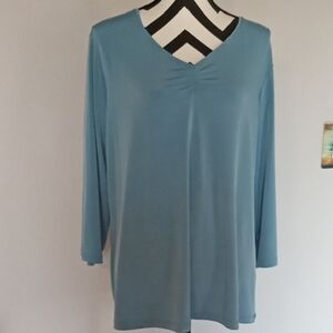 Susan Graver Turquoise XL Top